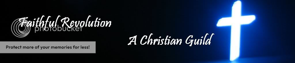 Faithful Revolution: A Christian Guild banner