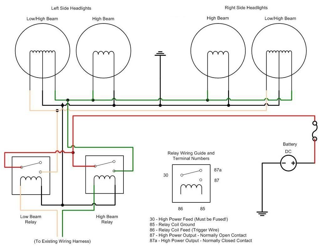 Headlight relay wiring - CorvetteForum - Chevrolet ... 1969 lincoln fuse box diagram 