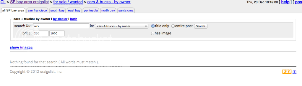 Google Reader and nationwide Craigslist searches (Page 1 ...